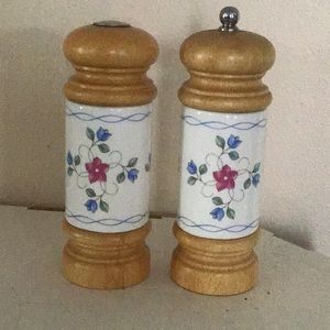 Vintage Mr. Dudley salt shaker and pepper grinder